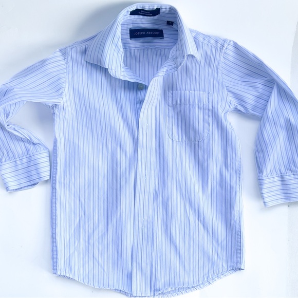 Joseph Abboud Kids Striped Blue Shirt - Picture 1 of 7